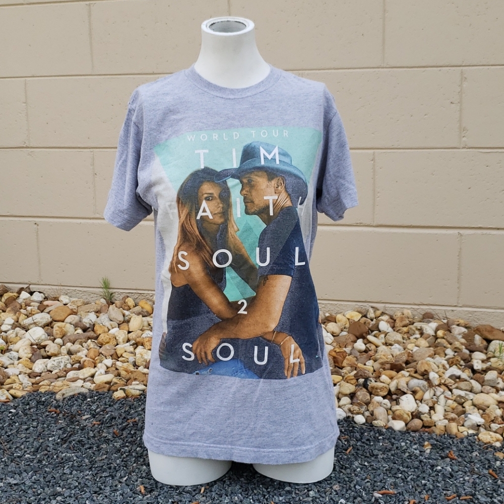 Tim McGraw Faith Hill Soul 2 Soul World Concert Tour Tee Unisex Size Small